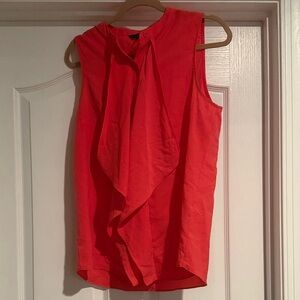 Banana Republic Pink Sleeveless ruffle Top